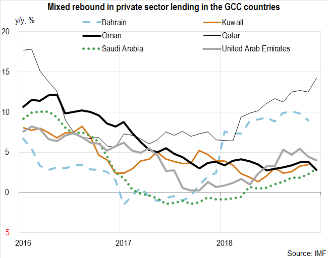 United Arab Emirates: Mixed rebound in private sector lending in the GCC countries