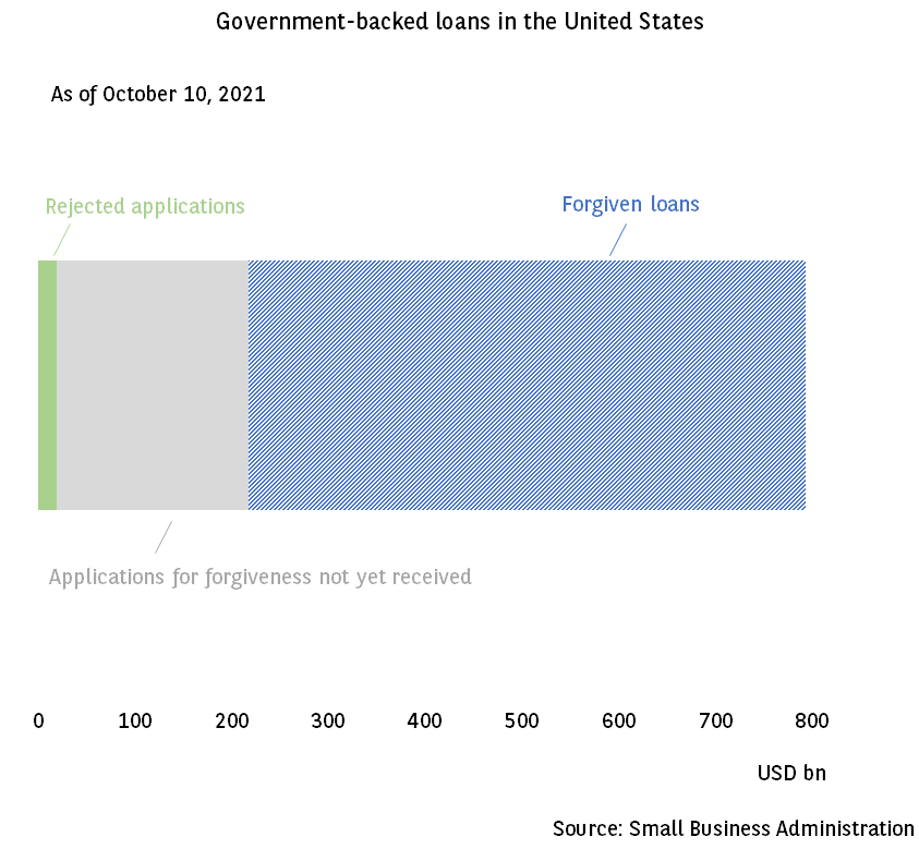 United States: PPP government-guaranteed loans are largely converted into public subsidies 